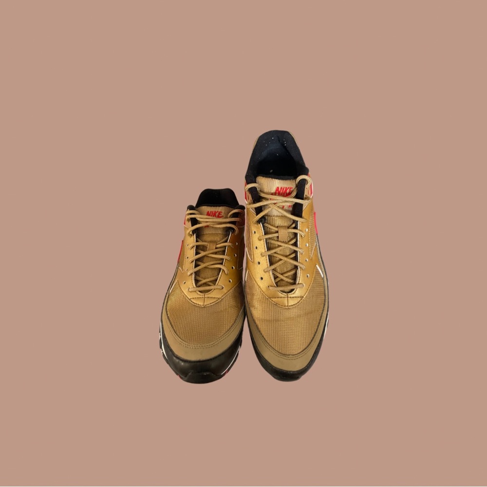Nike Air Max 97 Metallic Gold Uni Red Black | Sz. 10.5
